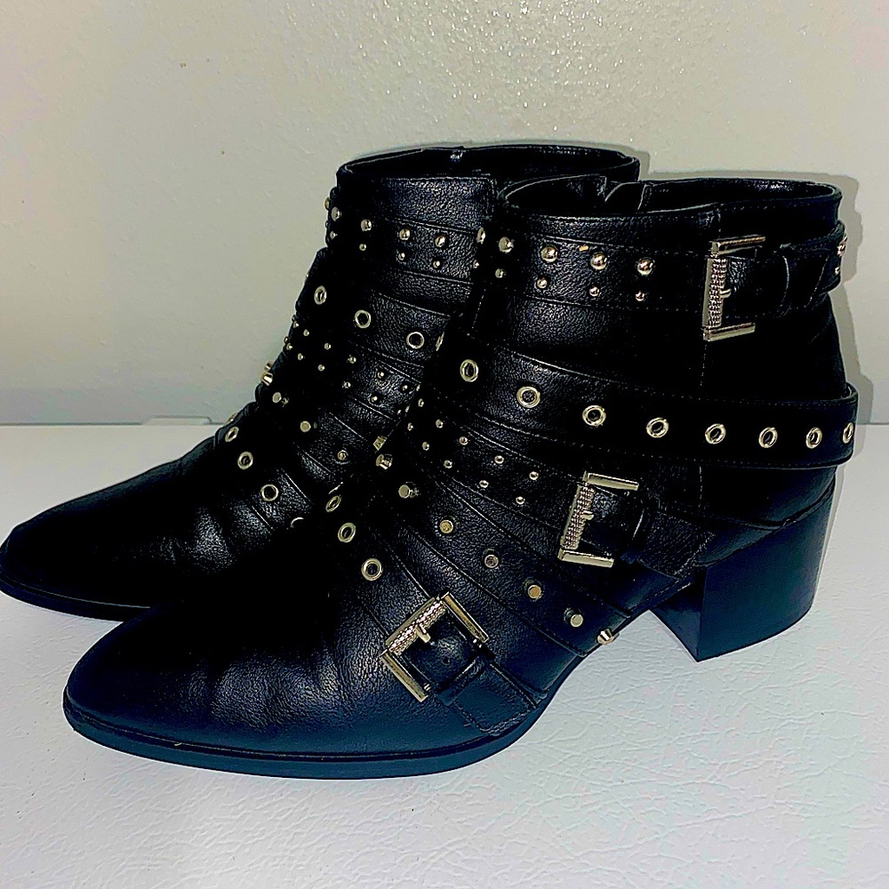 Black Studded Booties